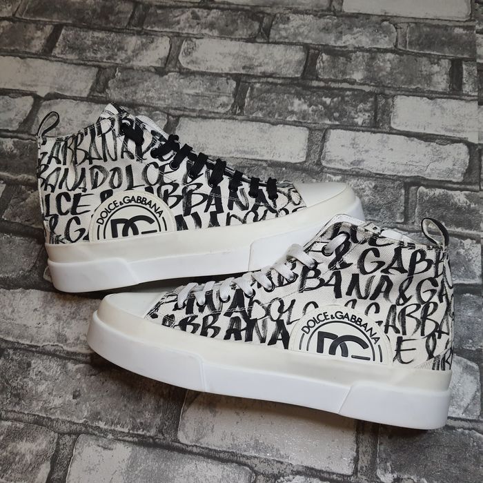 Кросівки Dolce & Gabbana Portofino Light монограмні 44р. 28см. шкіра