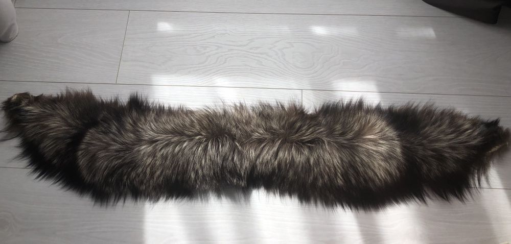 Воротник чернобурки мех