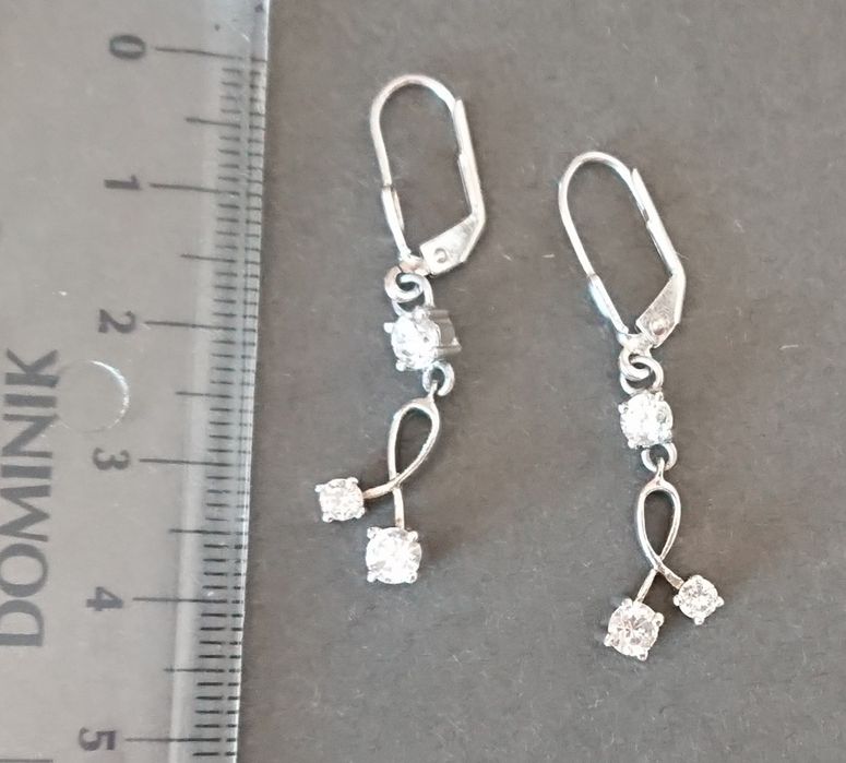 Kolczyki srebro proba 925, nowe