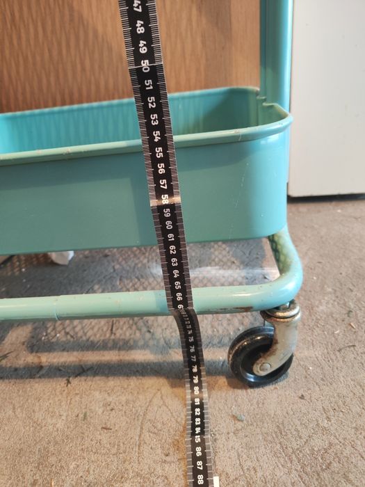 Miętowy Raskog IKEA podręcznik przybornik niezbędnik wózek na kółkach