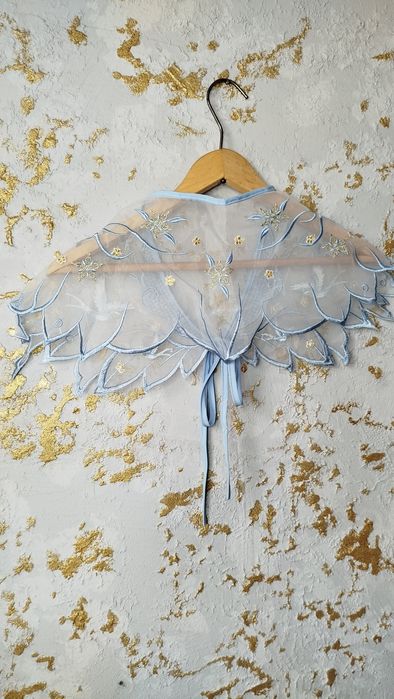 Kołnierzyk ekskluzywny niebieski elegancki