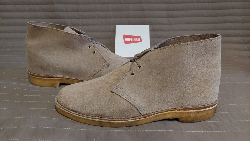 Замшевые  Clarks Desert Boots(туфли,ботинки,кроссовки,обувь