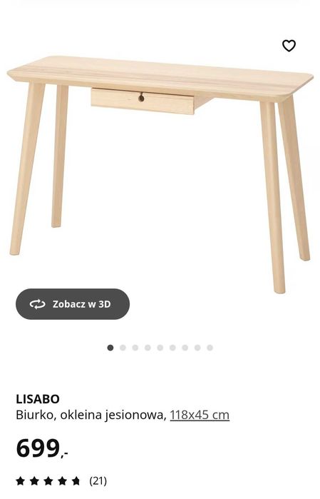 Ikea lisabo toaletka/ biurko