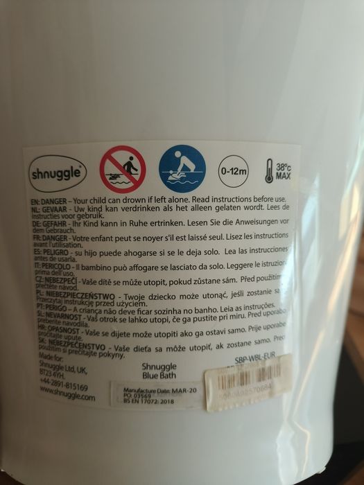 Vendo banheira Shnuggle 0-12m