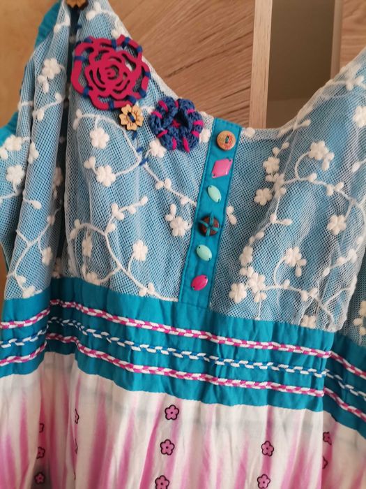 Bawełniana sukienka na ramiączkach