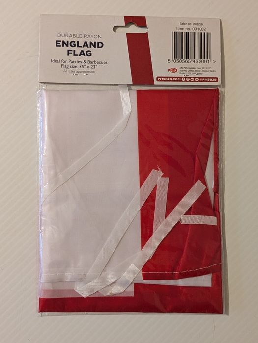 Flaga Angielski. Nowe. Rozmiar 90/60 sm. Wiskoza. Pozdrawiam.