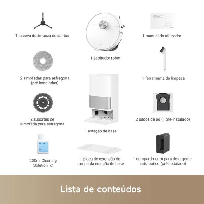 DREAME L10s Ultra Gen 3 Kit Robot aspirador e esfregona de chão (Garantia de 3 anos) Como Novo