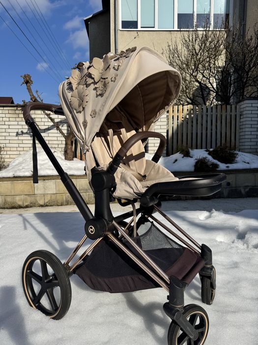 Візочок Cybex Priam Flovers Biege, rosegold