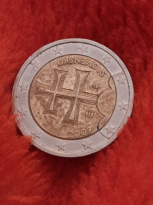 Stara moneta 2 euro 2009 r Slovenko