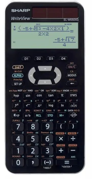 Kalkulator naukowy Sharp WriteView Ekran 4 liniowy Ponad 300 Funkcji