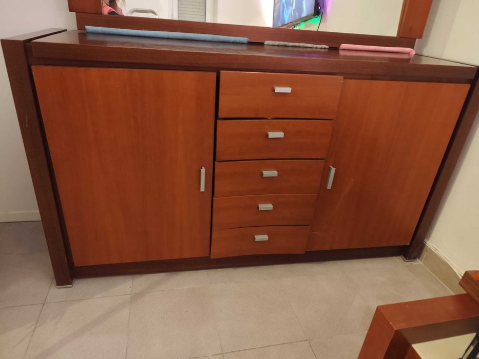 Aparador cerejeira e mogno (conjunto)