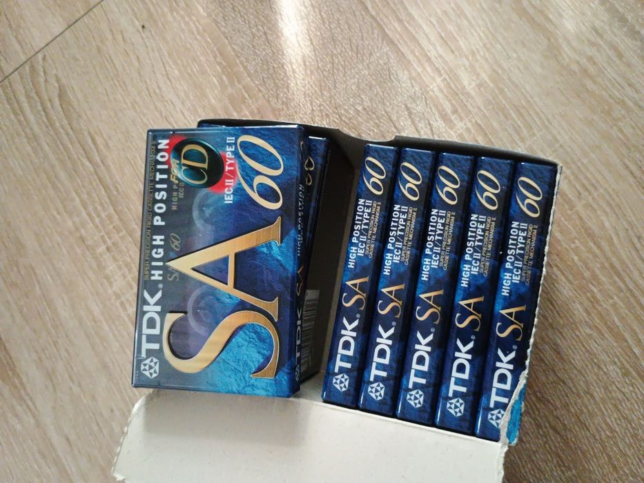 Kasety magnetofonowe TDK SA 60 3 sztuki