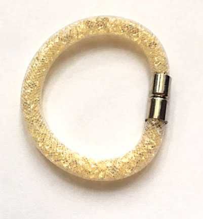 Diamentowa Bransoletka z kryształów Bicone light Topaz