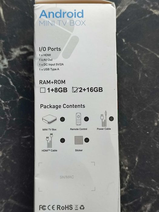 Приставка смарт ТВ Tanix TX1  для телевізора  Android 10 TV BOX  2/16