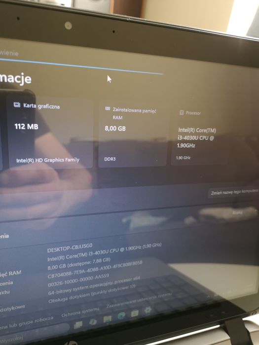 Sprzedam Laptopa  Dotykowego HP Probook 450 g2