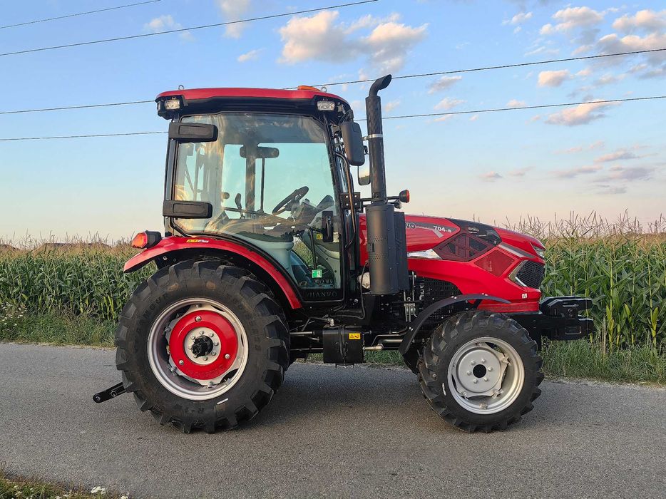 Ciągnik rolniczy Hanwo o mocy 75KM, klimatyzacja, obciążniki kredyt 0%