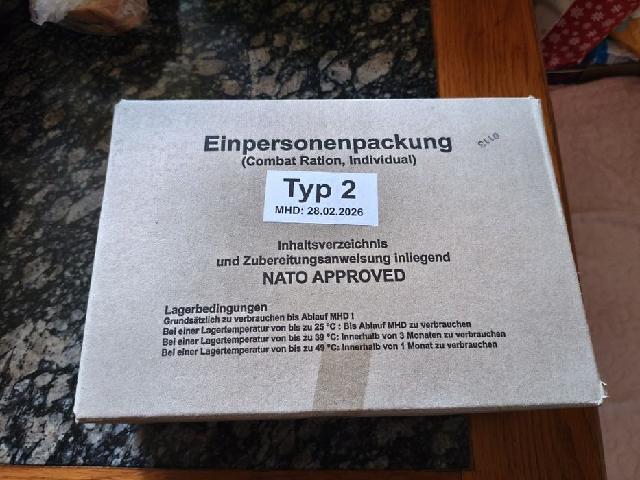 Німецький добовий пайок Nato type2 сухпай бундесвер