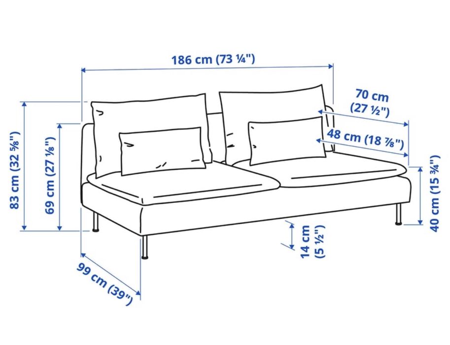 Sofa Söderhamn 3 Lugares | Söderhamn 3-seat Couch