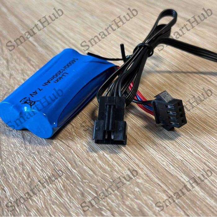 Аккумулятор Li-ion 1200 mAh 14500 SM-4P с USB адаптером | для игрушек