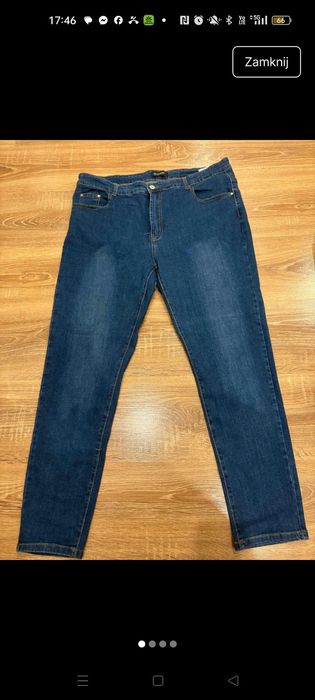 Jeansy skinny rozmiar 48