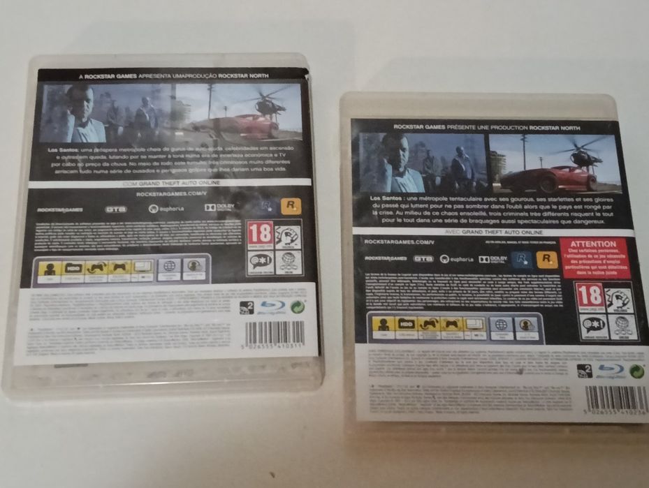 Dois jogos Grand Theaft Auto V