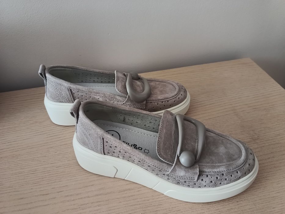 Zamszowe mokasyny Filippo 36