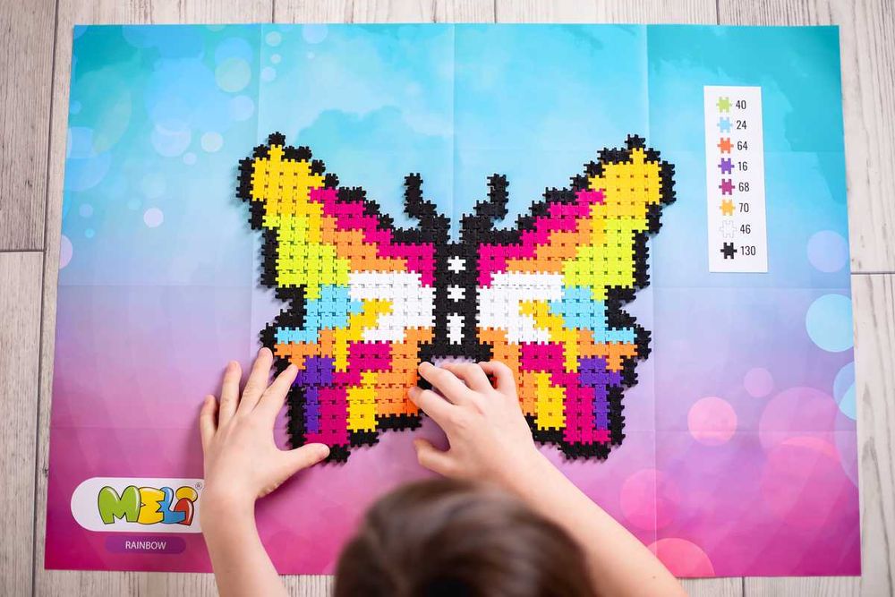 Klocki meli minis  50331 RAINBOW 2 w 1 MOZAIKA