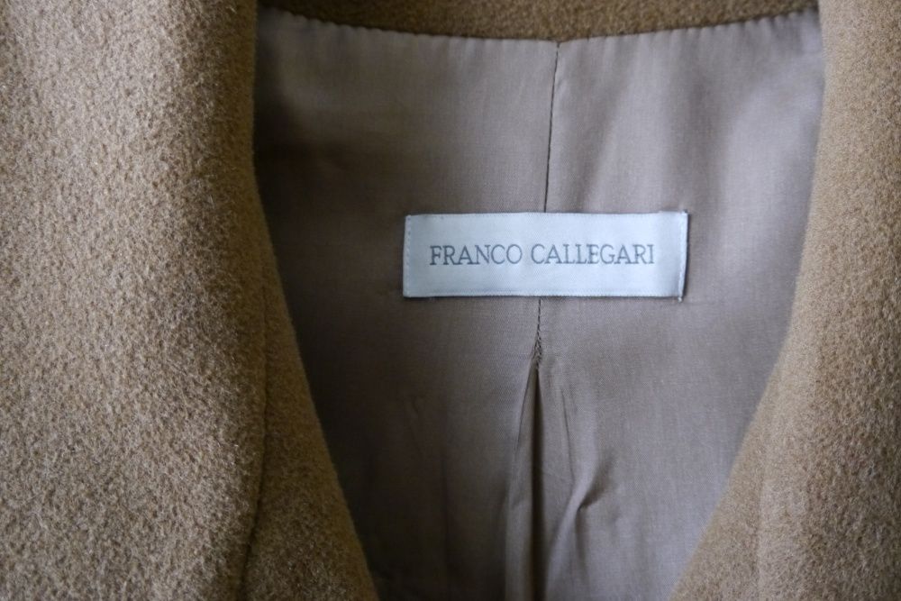 Płaszcz damski Franco Callegari brązowy, rozmiar 38, oversize