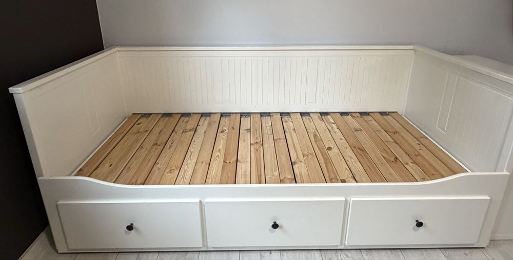 IKEA HEMNES, Rama łóżka z 3 Szufladami 80x200cm