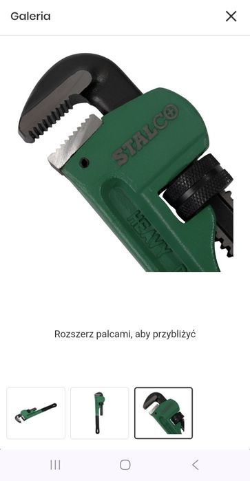 Klucz do rur Stillson STALCO S-15018 18" 450mm NOWY hydrauliczny