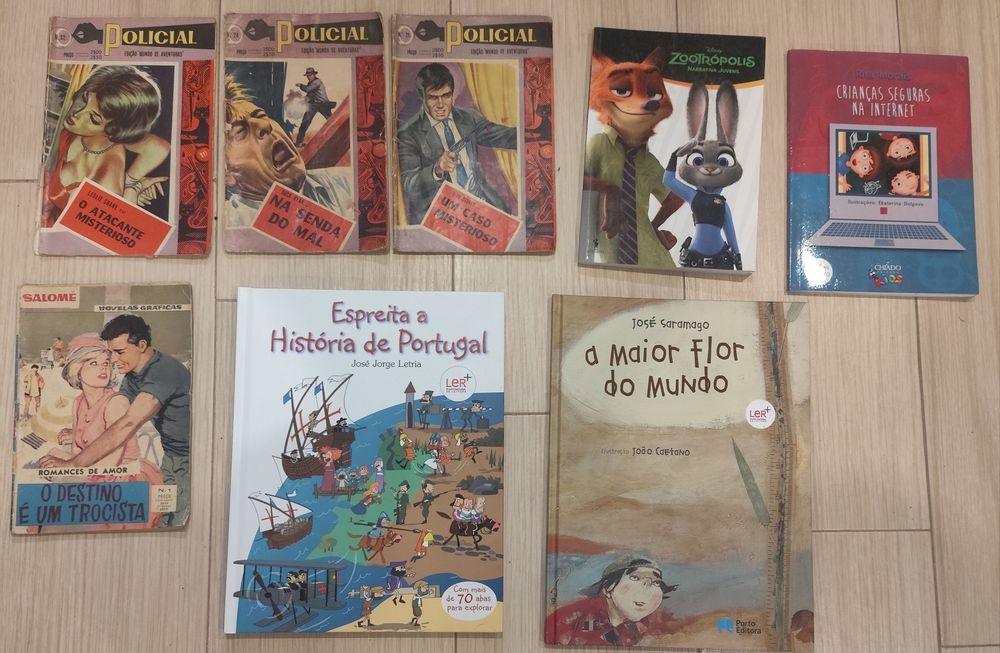 Livros Vintage e Antigos | Policial, José Saramago, Disney e Livros Infantis | Venda Individual