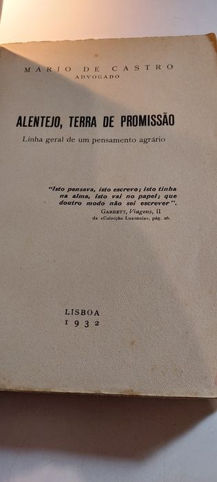 Alentejo, Terra de Promissão - Mário de Castro (1933)