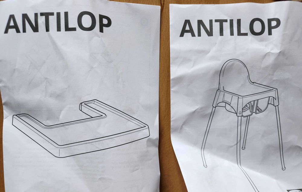 IKEA ANTILOP Cadeira alta com cinto de segurança