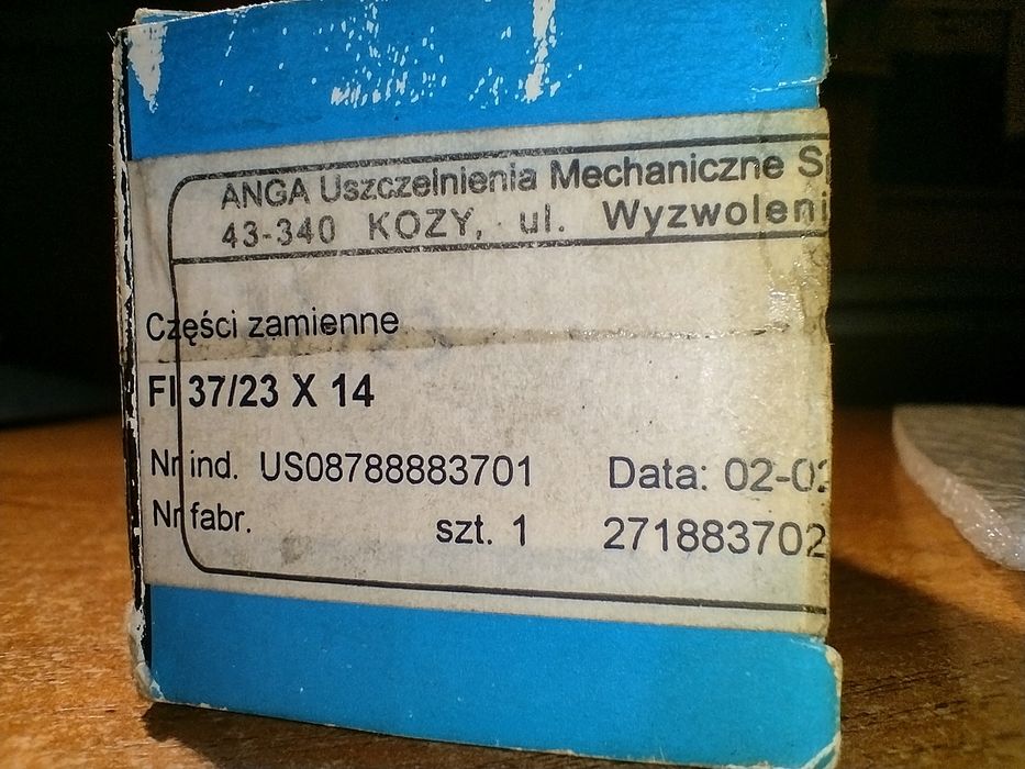Uszczelnienie mechaniczne ANGA