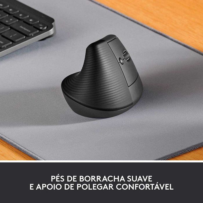 Rato Laser Logitech Lift Vertical Ergonomic Wireless/Bluetooth 4000DPI