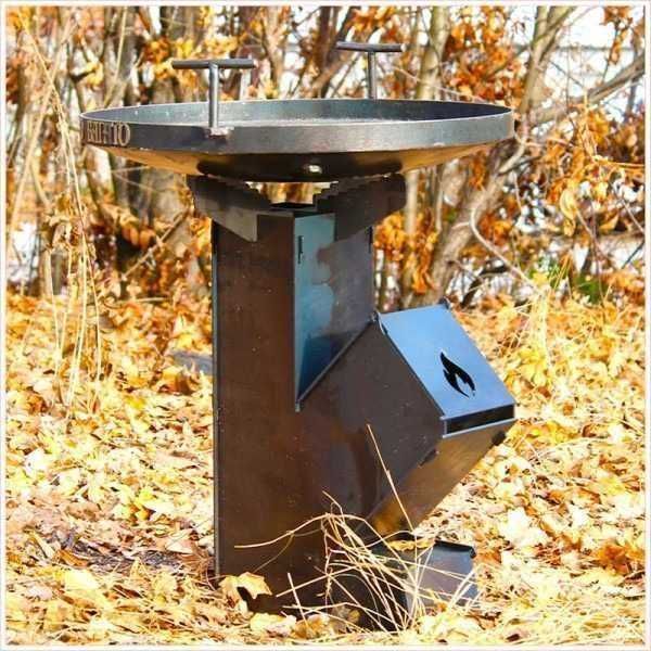 Турбо печь для кемпинга походная печка ракета для казана сковороди