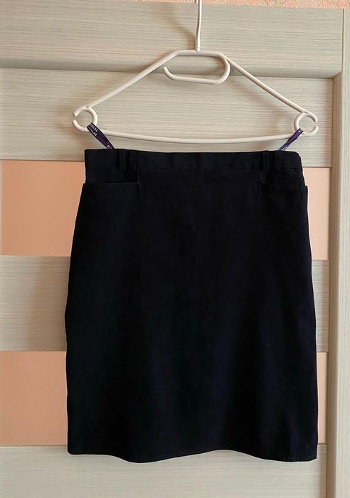 Юбка бархатная на подкладке с карманами Yessica