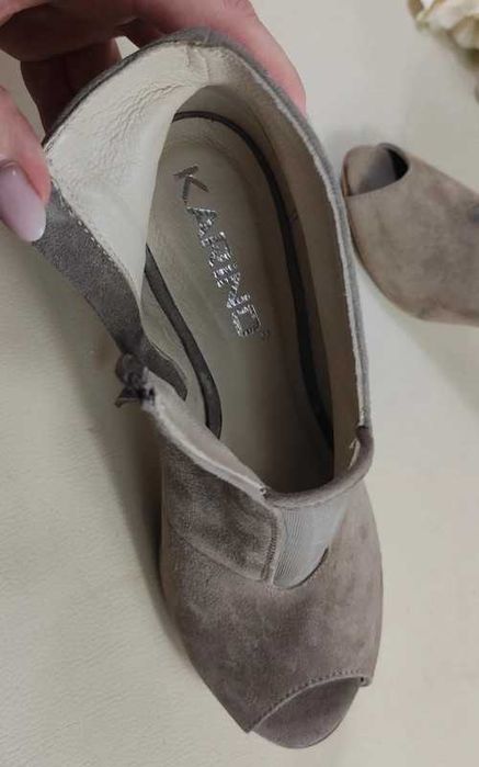 Botki damskie Karino Skóra naturalna r. 38