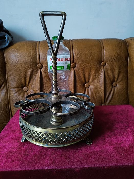 Старинная подставка для бутылок специй FRAGET