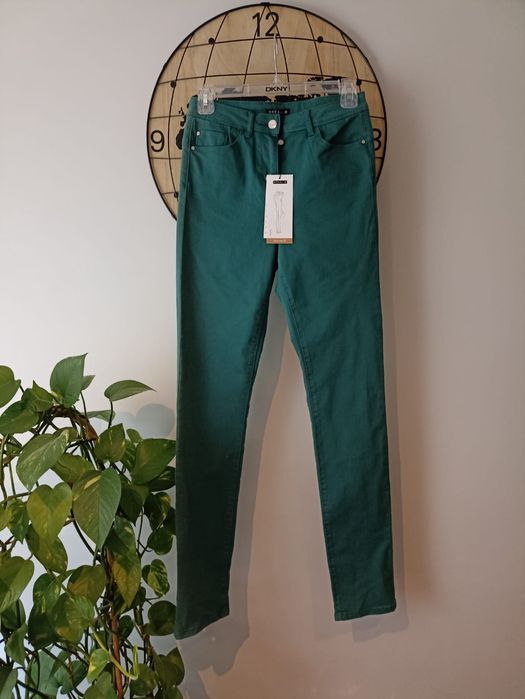 Spodnie dżinsowe morskie/zielone Brèal roz.S/L