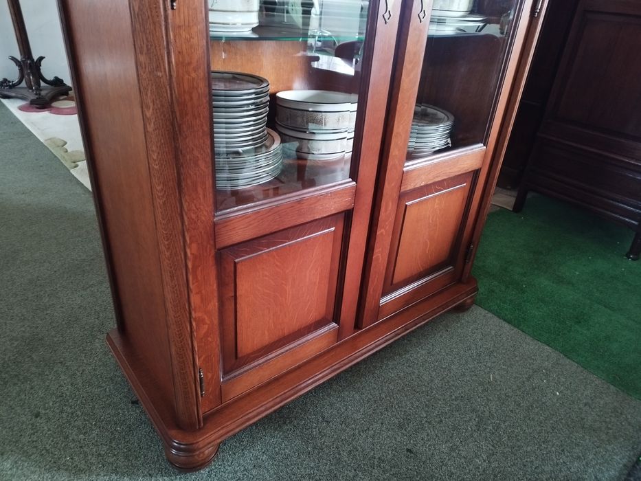serwantka biblioteka Antyk Vintage oszklona