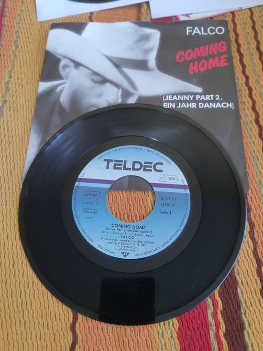 Falco-Trzy 7"Single winylowe razem, jeden pakiet