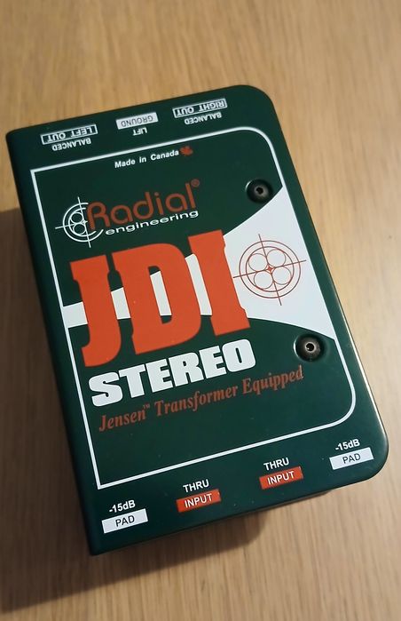 DI Passiva RADIAL JDI Stéreo práticamente nova!