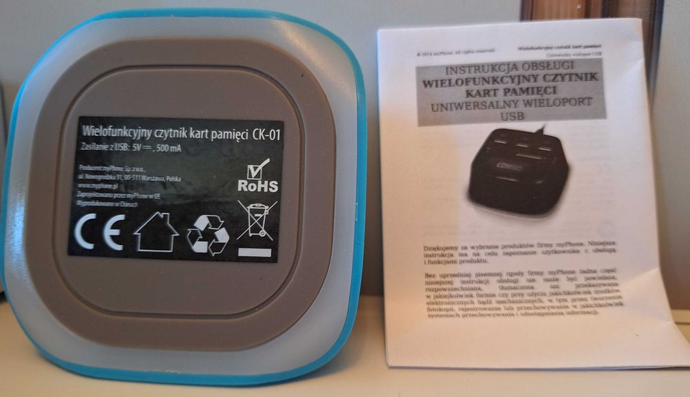 HUB USB ROZGAŁĘŹNIK czytnik kart micro SD SSD HDD USB GB mp3 bluetooth