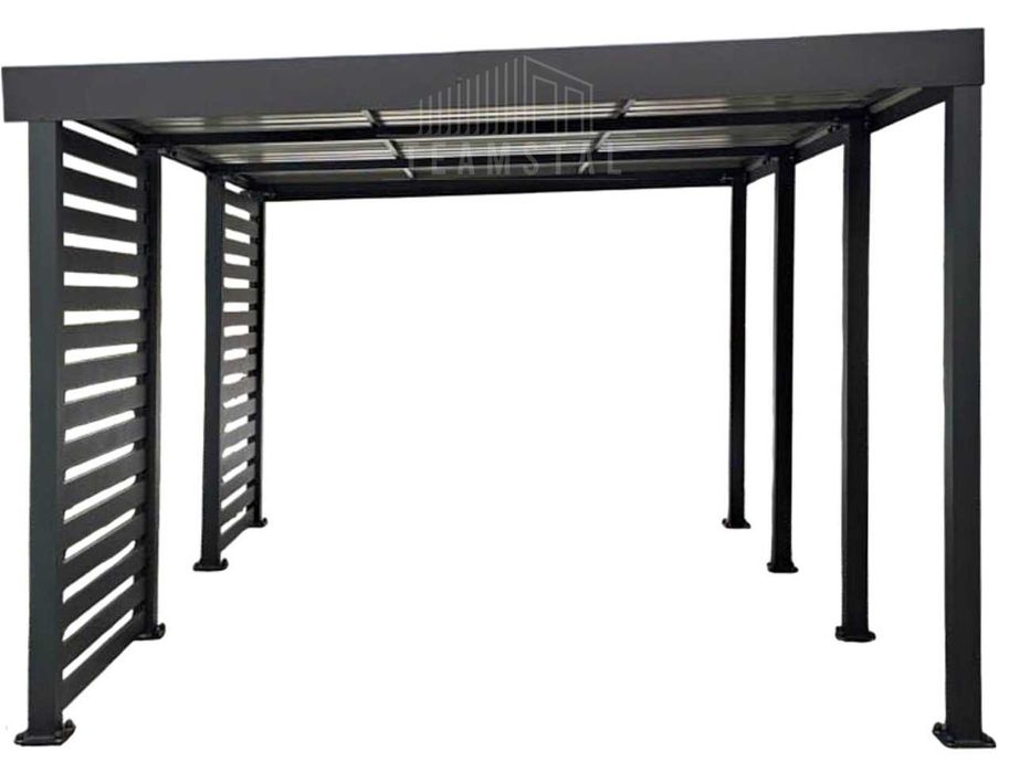 Carport PREMIUM - Wiata samochodowa 4x5 dodatkowa zabudowa TS1226