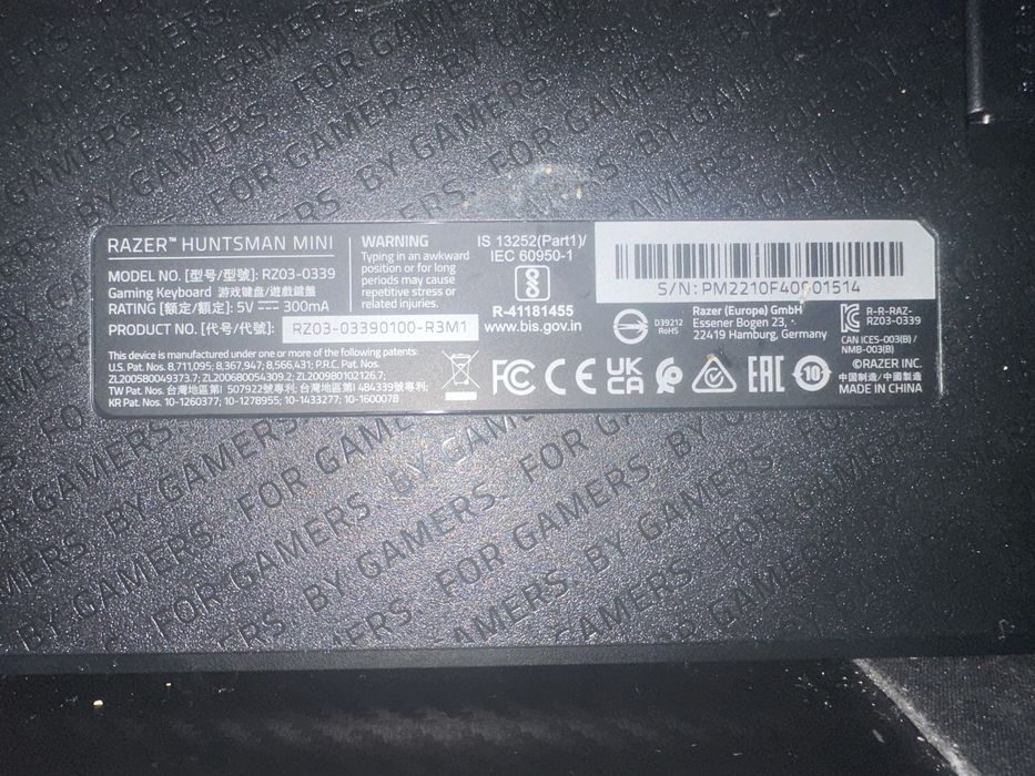 Razer hustang mini purpel switch