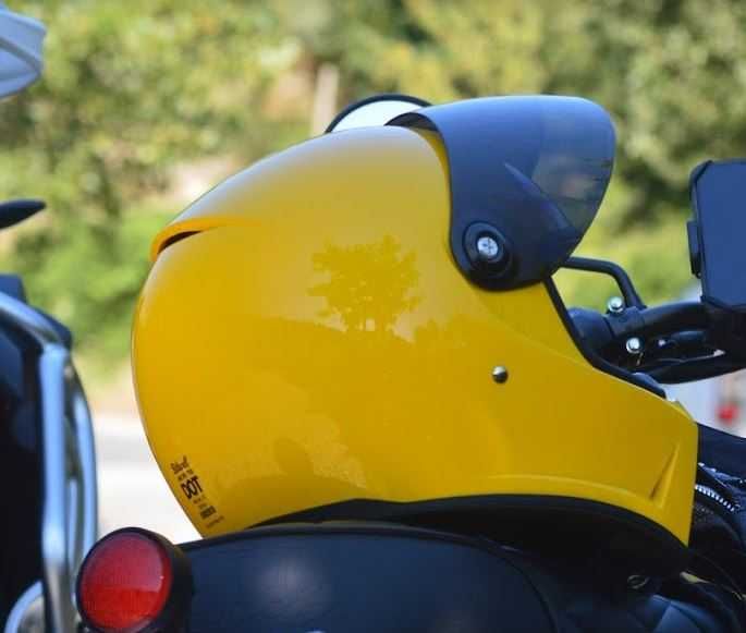Capacete Biltwell Lane Splitter Gloss Yellow Tamanho XS