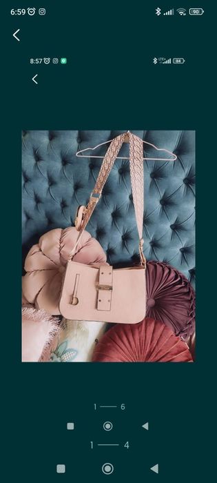 Logo Dior różowa pudrowy róż