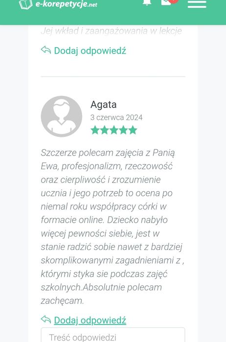 Korepetycje  NAUCZYCIEL - matematyka