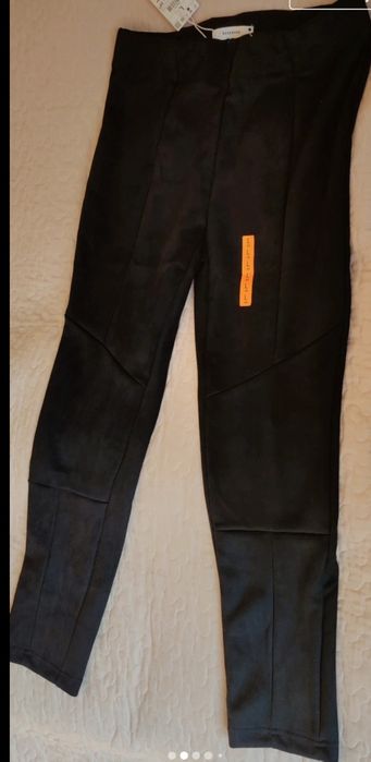 Damskie welurowe spodnie rozmiar L